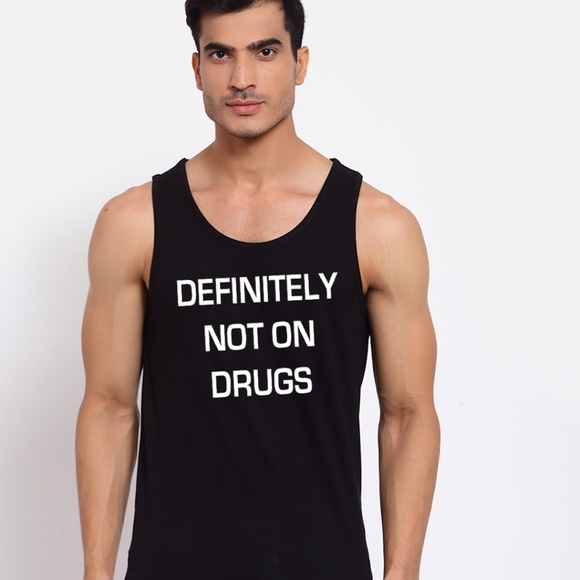 Other - Definitely Not On Drugs Tank Top Small 100% preshrunk cotton Gently worn